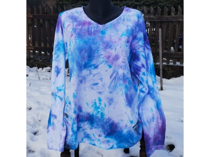 batikované triko XL