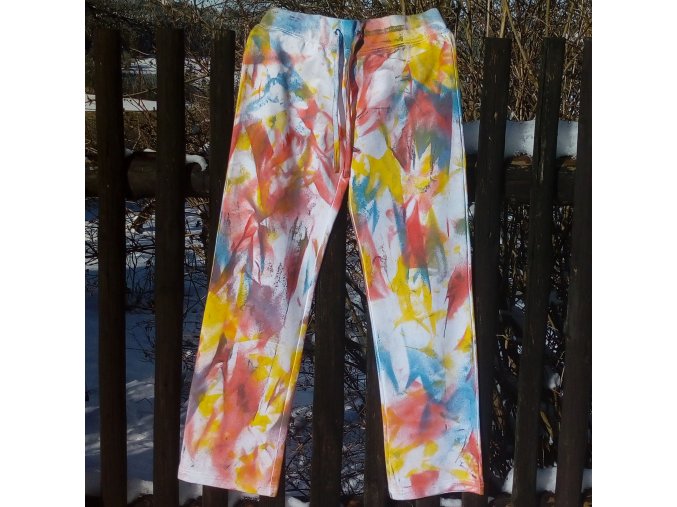 batikované kalhoty S