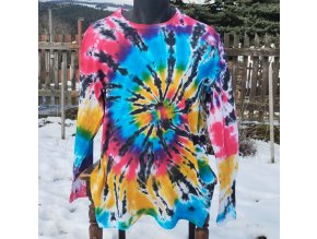 batikované tričko XL