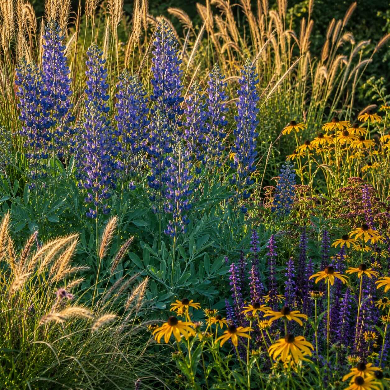 Jak kombinovat baptisii (Baptisia) – prérijní trvalky a přírodní výsadby
