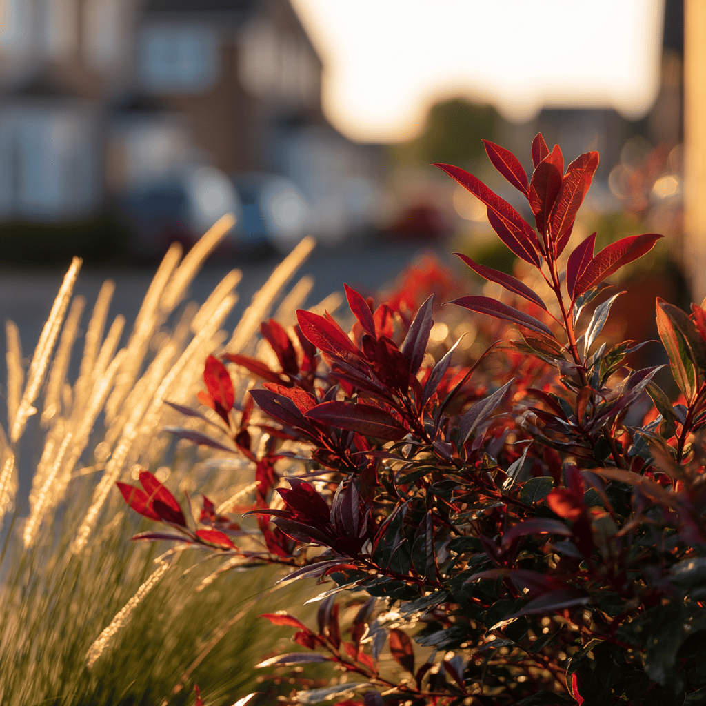 Využití blýskavky (Photinia) v zahradní architektuře