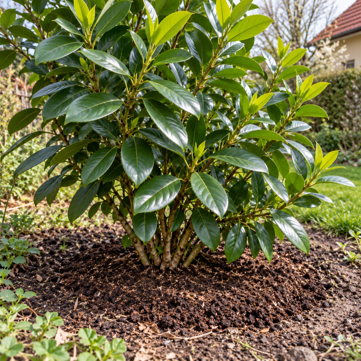 Hnojení bobkovišně (Prunus laurocerasus) – kdy a čím podpořit hustý růst a sytě zelené listy