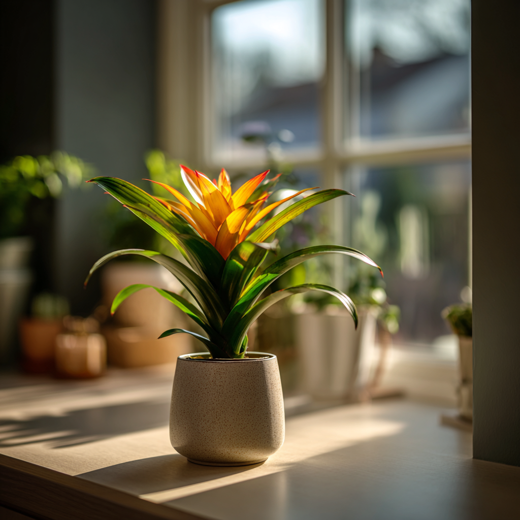 Bromélie – zálivka do nálevky, vlhkost vzduchu a správný režim péče