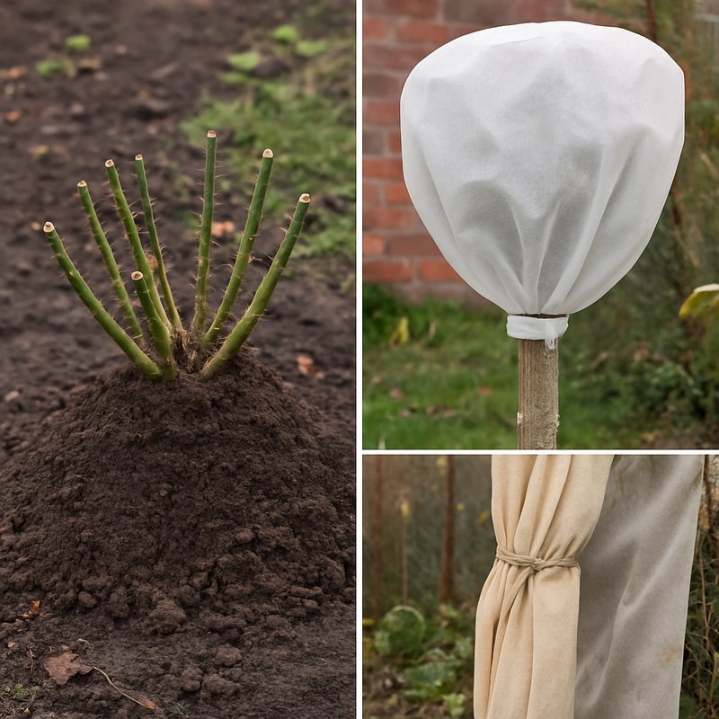 Jak ochránit růže na zimu – zakrytí, přihrnutí, postřiky