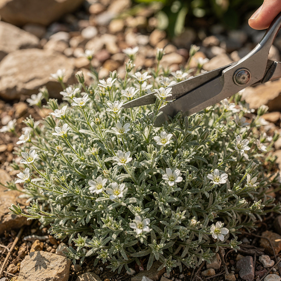 Řez rožce (Cerastium) – kdy a jak omezit rozrůstání a obnovit porost