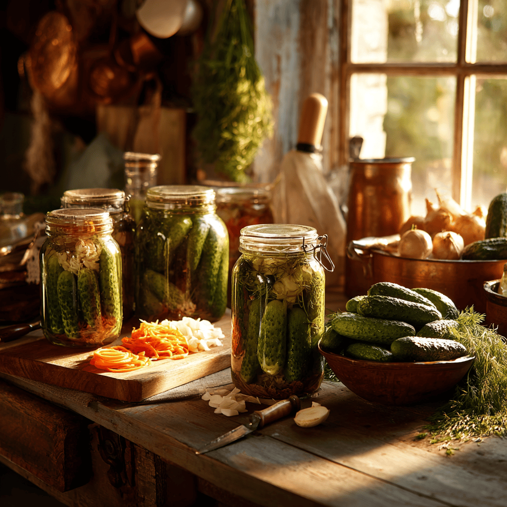 Zpracování okurek (Cucumis sativus) – nakládání, kvašení a domácí recepty pro dlouhou trvanlivost