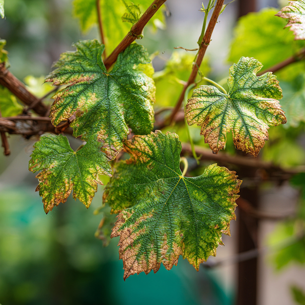 Fyziologické poruchy vinné révy (Vitis vinifera) – žloutnutí listů, stres a chyby ve výživě