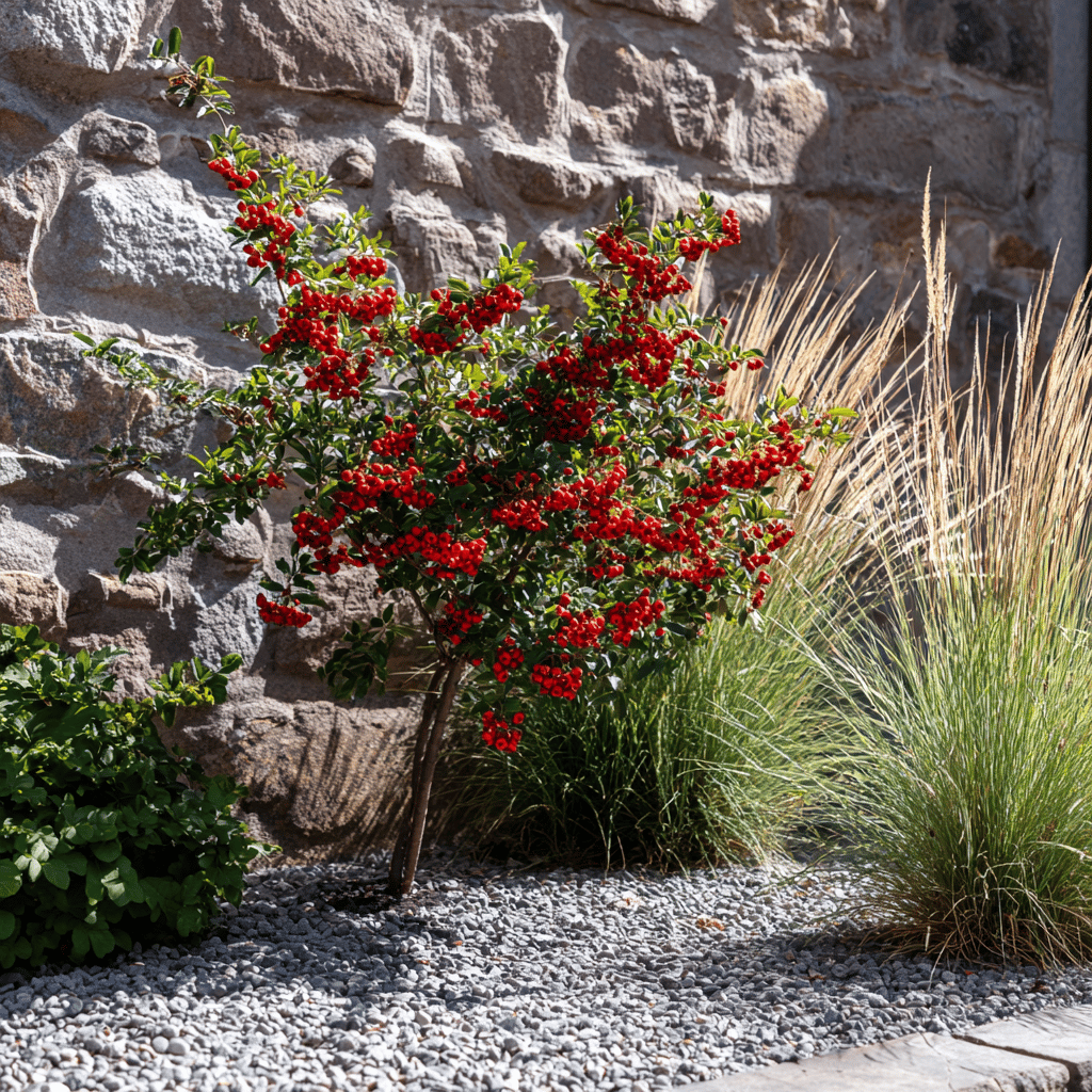 Využití hlohyně (Pyracantha) v zahradní architektuře – živé ploty, stěny a solitéry
