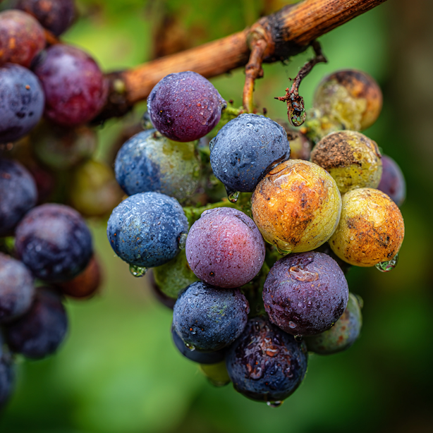 Hniloby hroznů vinné révy (Vitis vinifera) – botrytida, příznaky a prevence