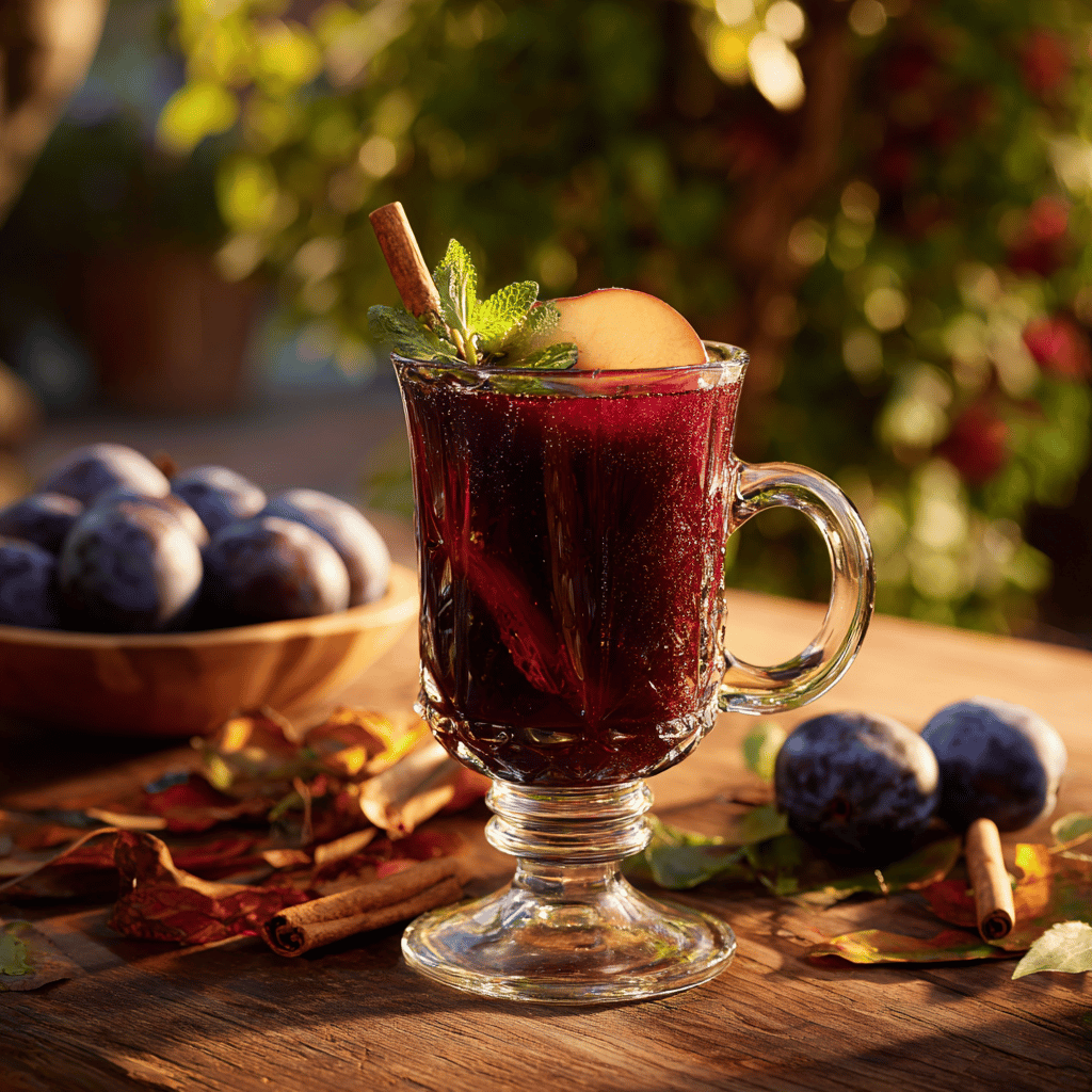 Horký jablečno-švestkový nápoj s bylinkami – podzimní inspirace do hrnku
