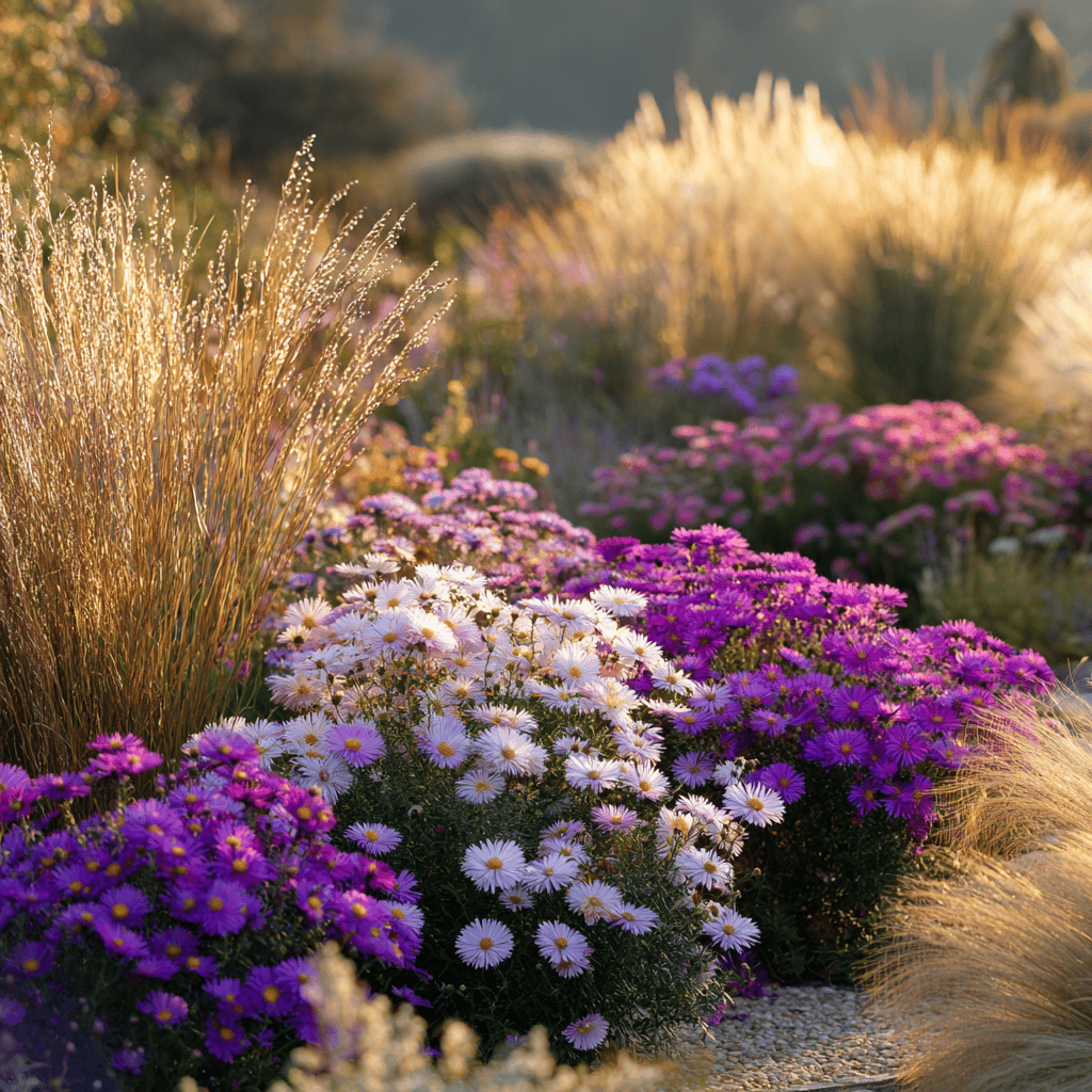 Využití hvězdnic (Aster) v zahradní architektuře – od záhonů po moderní kombinace