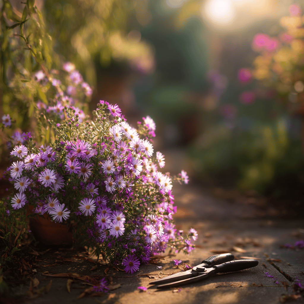 Řez a tvarování hvězdnic (Aster) – kdy a jak na něj