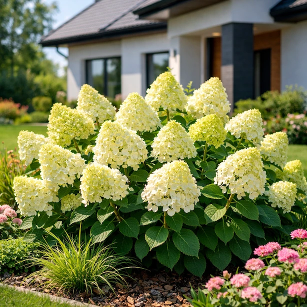 Hortenzie latnatá 'Limelight' (Hydrangea paniculata 'Limelight') – vlastnosti a pěstování