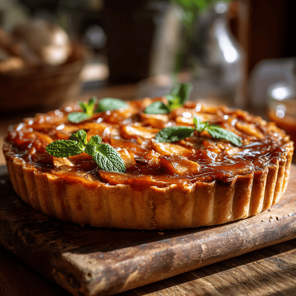 Jablečný tart s karamelem – jednoduchý a efektní dezert