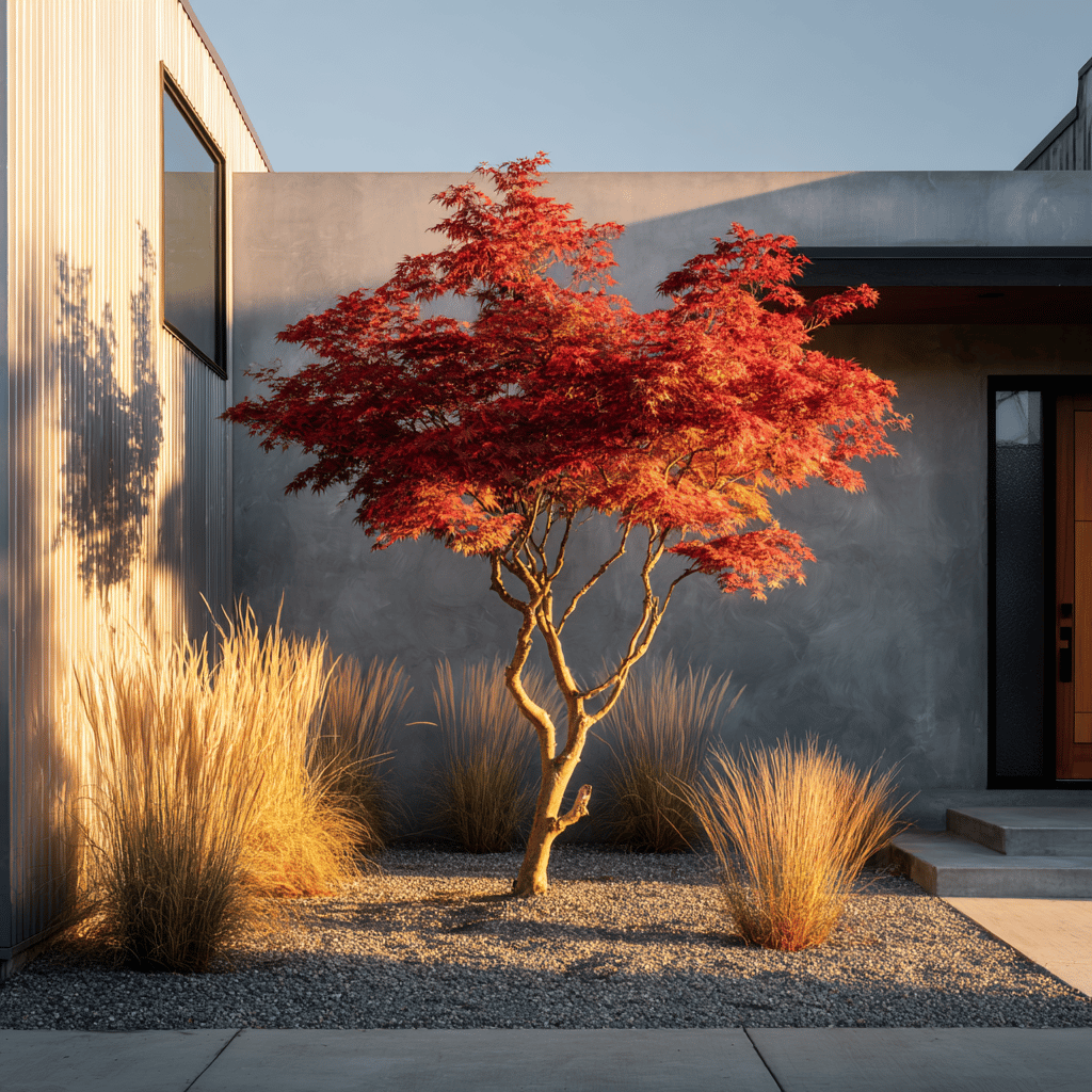 Využití javoru dlanitolistého (Acer palmatum) v zahradní architektuře