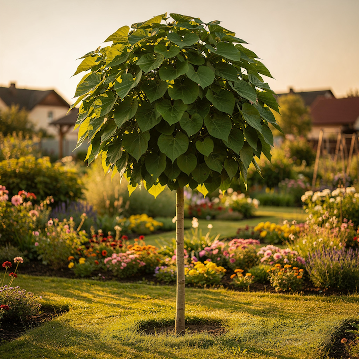 Katalpa ‘Nana’ – růst, velikost a skutečné nároky v zahradě