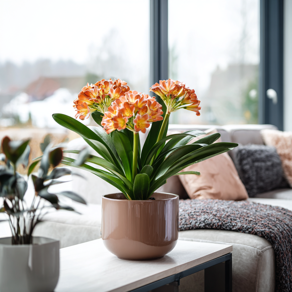 Klivie (Clivia miniata) – světlo, teplota a správné umístění v interiéru