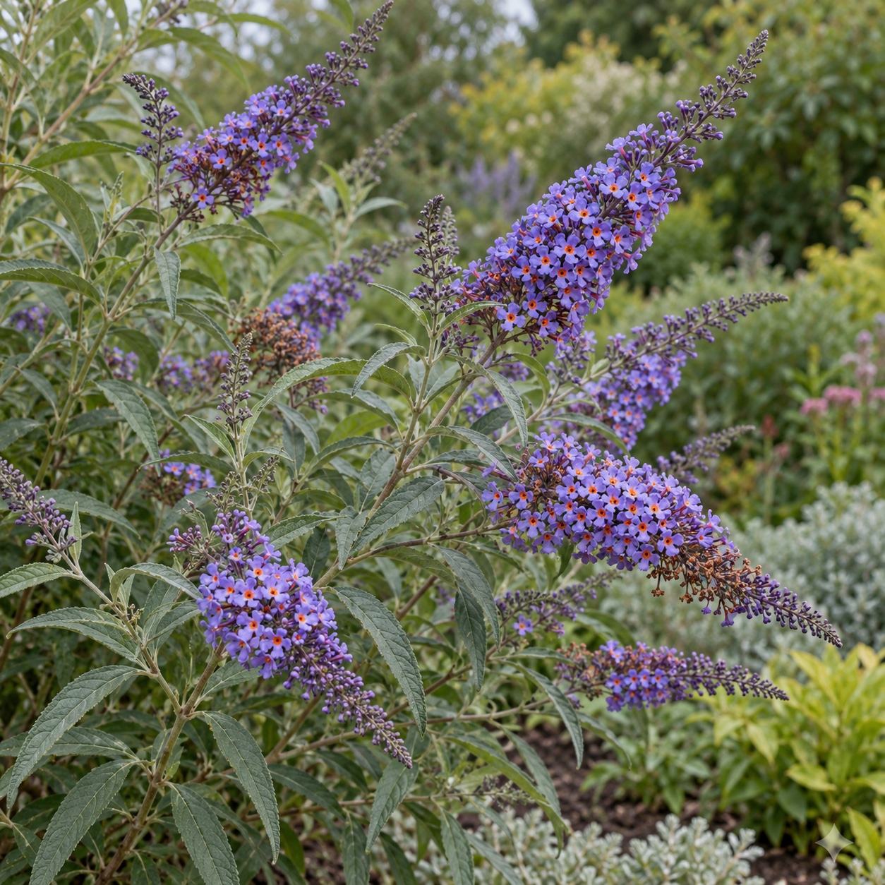 Komule 'Nanho Blue' (Buddleja) – velikost, kvetení a pěstování