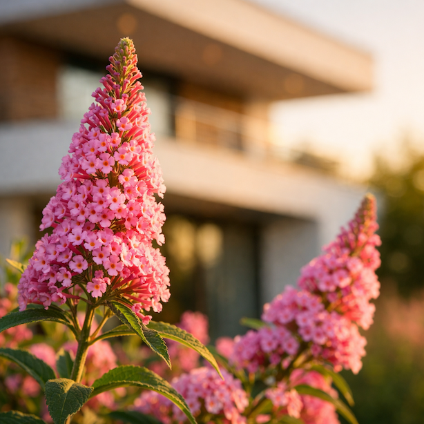 Komule Davidova 'Pink Delight' (Buddleja davidii 'Pink Delight') – vlastnosti a pěstování