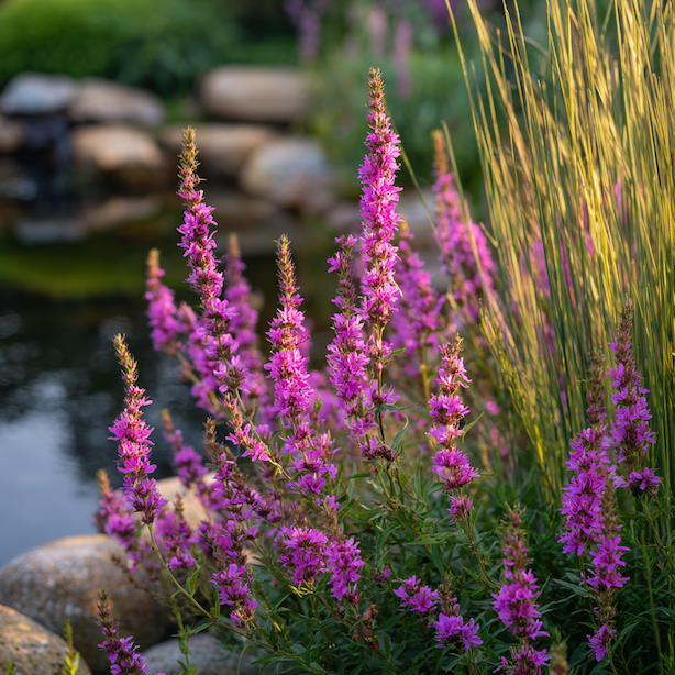 Využití kypreje (Lythrum) v zahradní kompozici – jezírka, dešťové zahrady a vlhké záhony