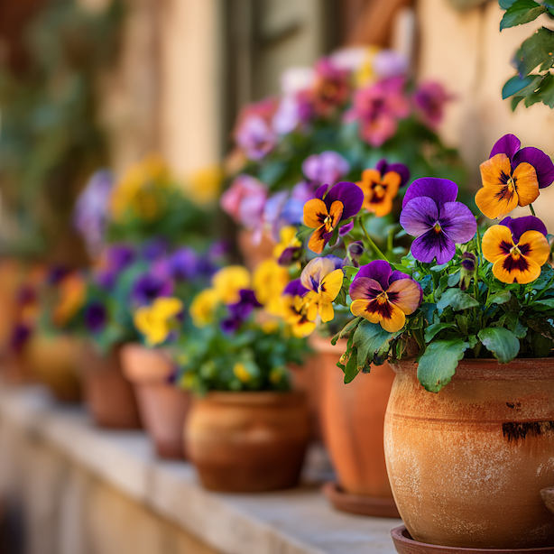 Macešky na balkon (Viola × wittrockiana) – pěstování, odolnost a přehled kultivarů