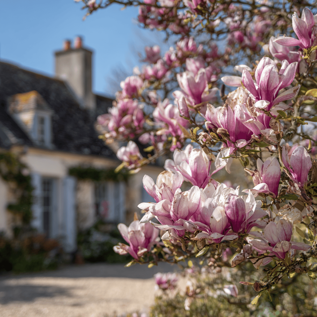 Magnolie (Magnolia) v zahradní architektuře – kombinace a využití
