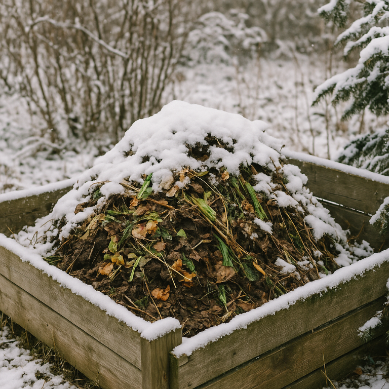 Kompostování v zimě – zpomalení vs. zastavení procesu