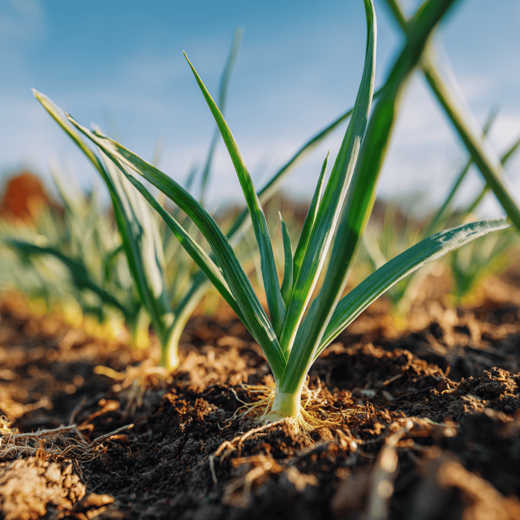Česnek (Allium sativum) – hnojení a výživa pro silné a zdravé cibule