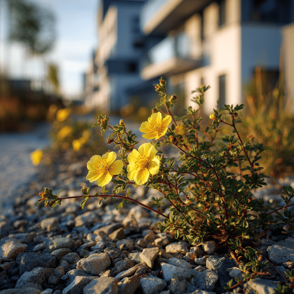 Využití mochny keřové (Potentilla fruticosa) v zahradní architektuře – živé ploty, skupiny i solitéry