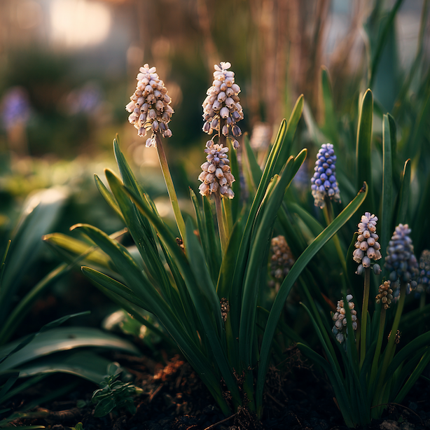 Modřence (Muscari) po odkvětu – co dělat, aby se dál rozrůstaly a kvetly