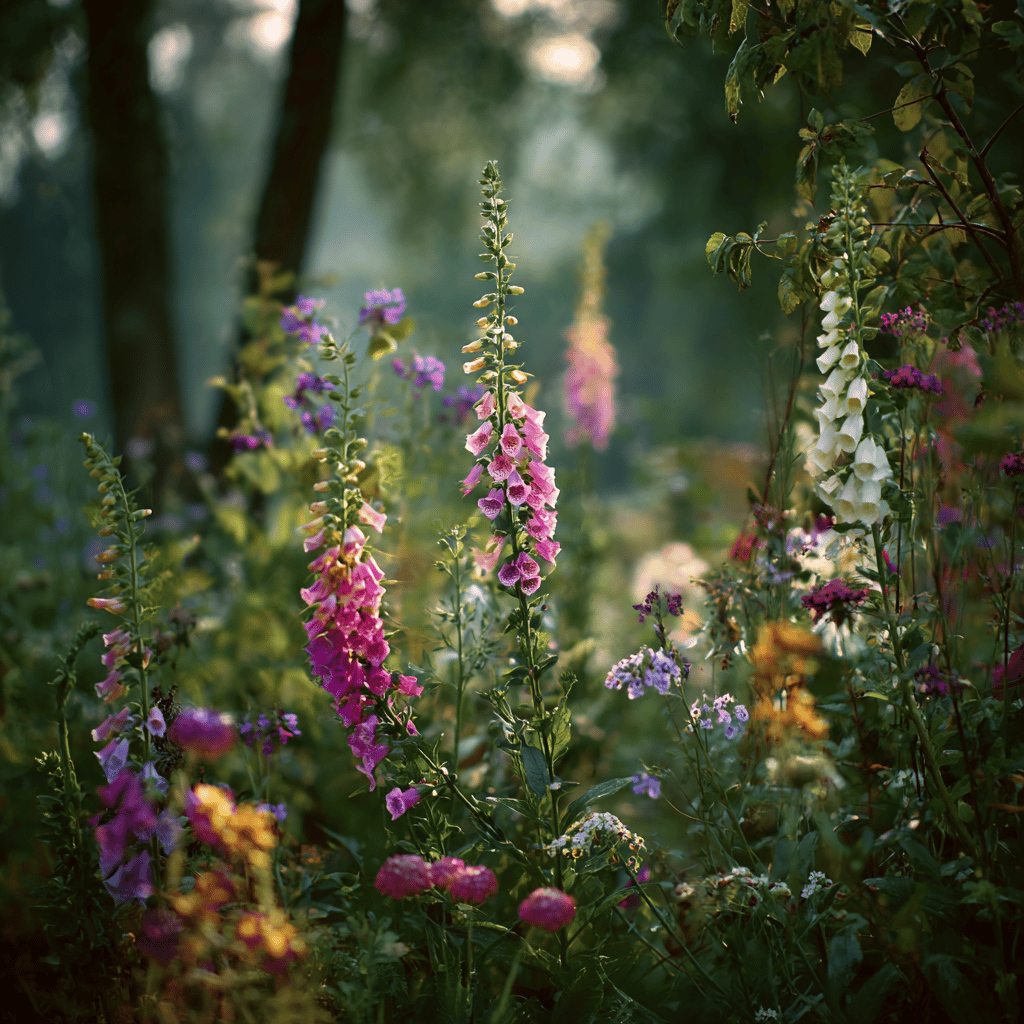 Náprstník v kombinacích – s trvalkami, kapradinami a stinnými dřevinami