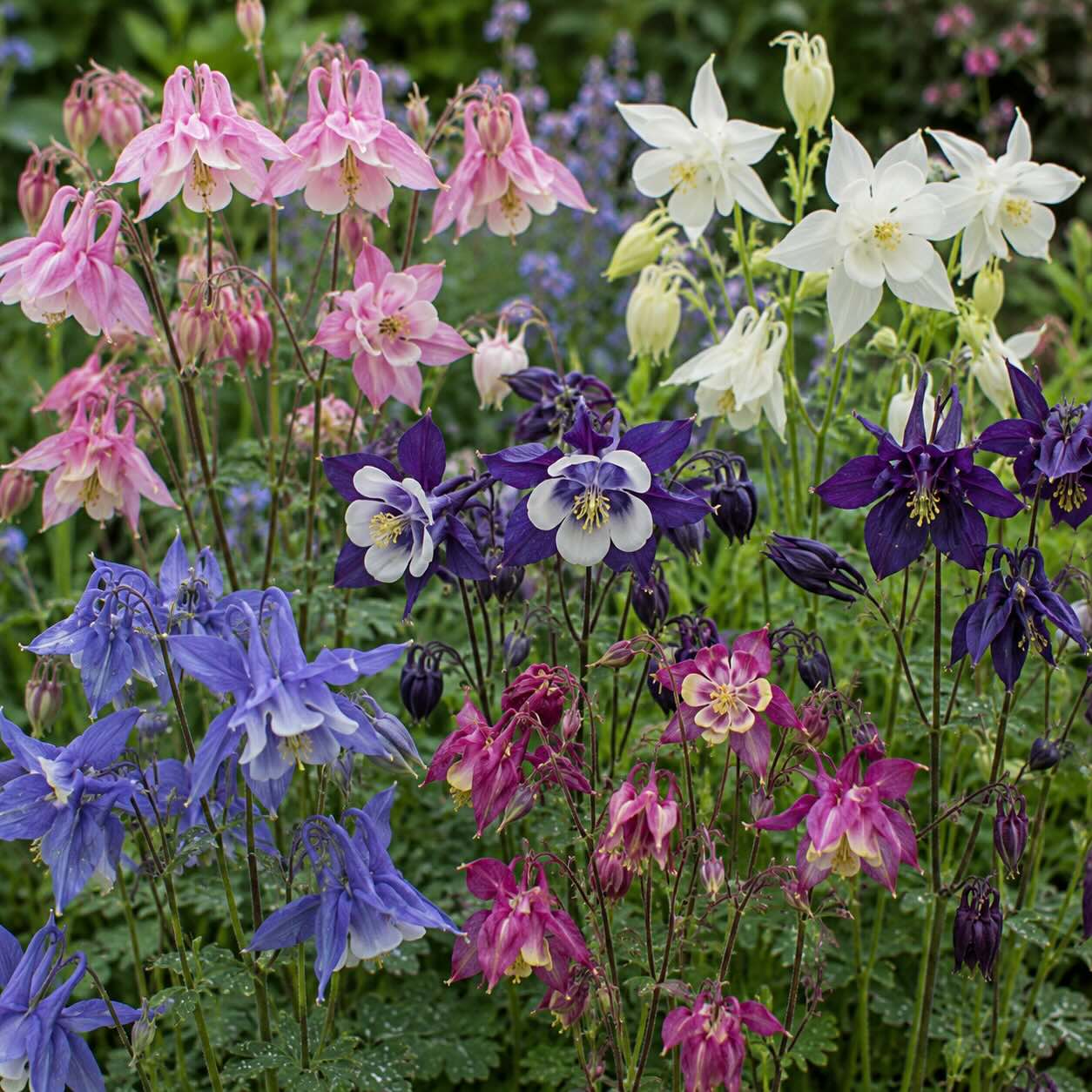 Druhy a kultivary orlíčku (Aquilegia) – přehled nejkrásnějších odrůd do zahrady