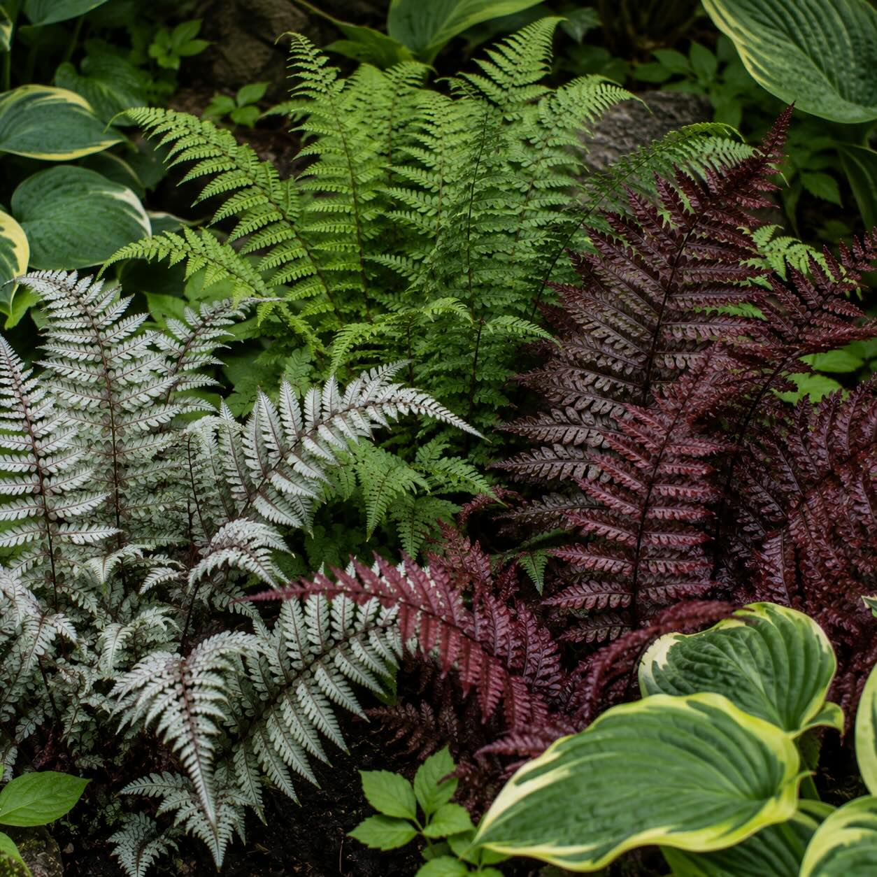 Druhy a kultivary papratky (Athyrium) – přehled nejkrásnějších odrůd do stínu