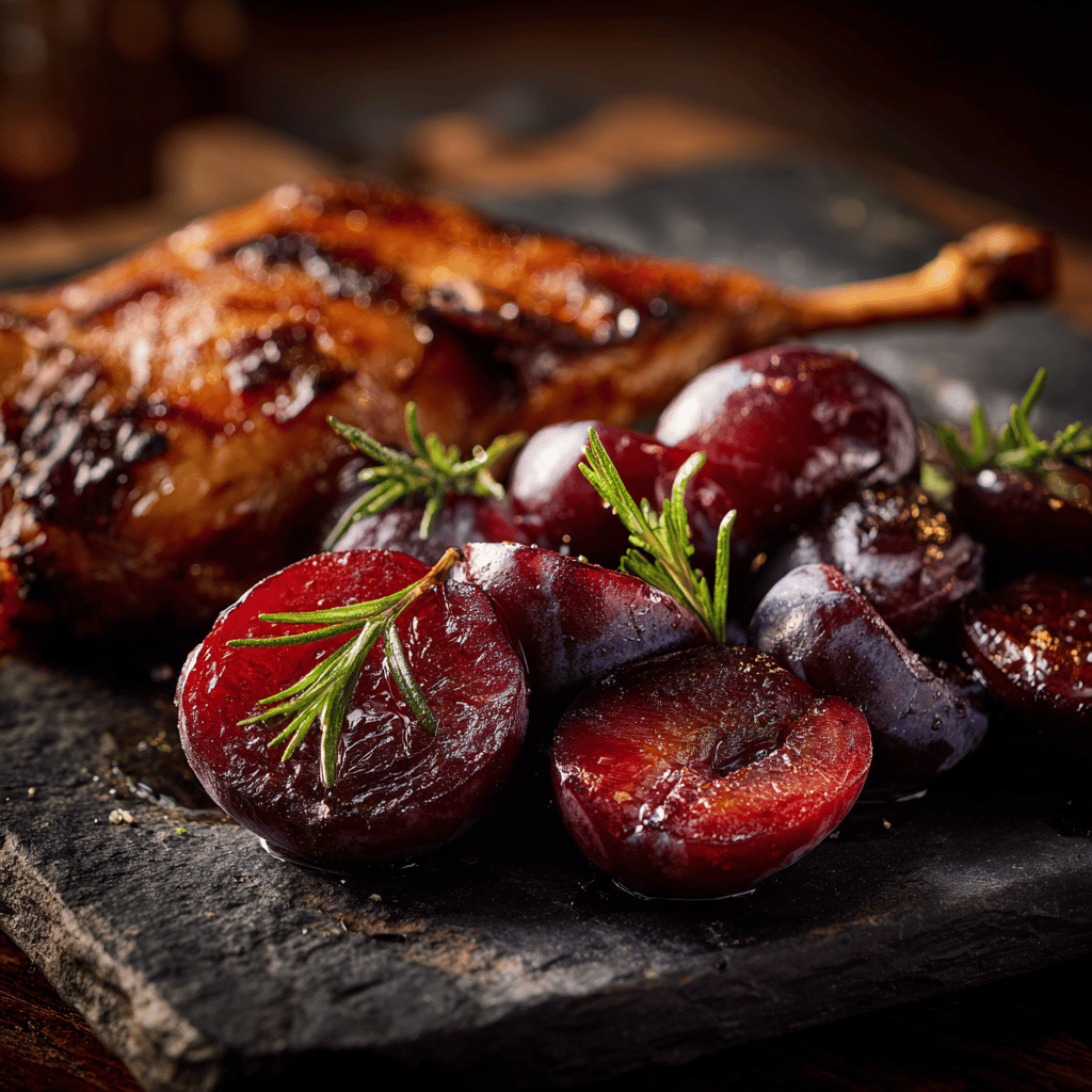 Pečené švestky s rozmarýnem a medem – jednoduchý dezert i příloha k masu