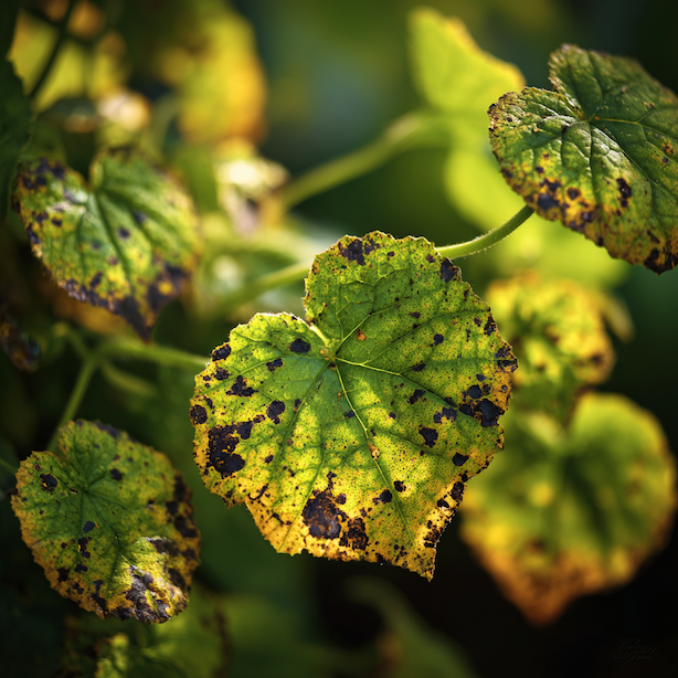 Skvrnitost listů u okurek – žluté mapy, rychlé šíření a účinná prevence