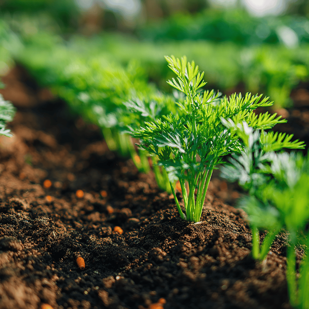 Výsev mrkve (Daucus carota) – příprava půdy, hloubka a rozestupy