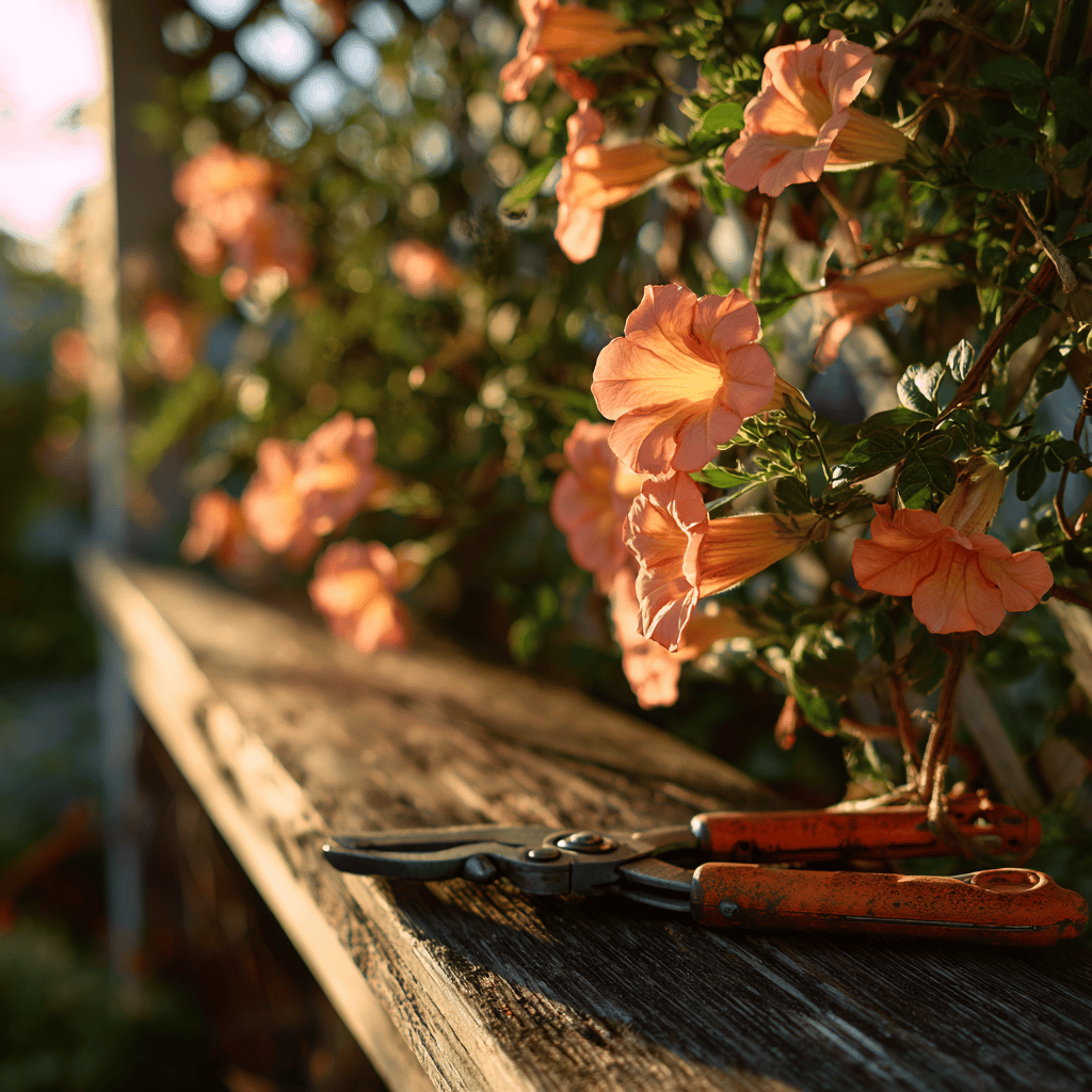 Řez a tvarování trubače (Campsis) – kdy a jak správně zasahovat