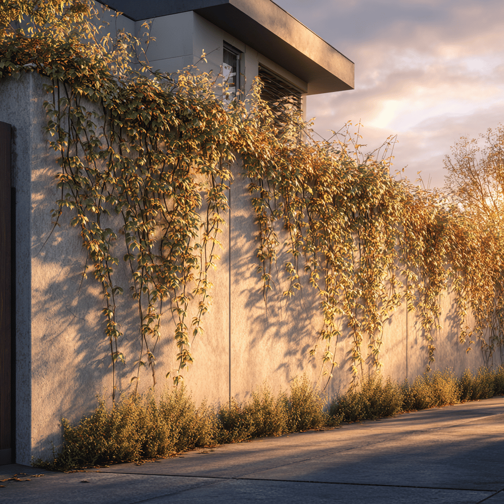 Rostliny kryjící betonový plot – vertikála nebo keře?