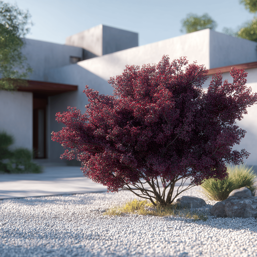 Ruj (Cotinus, škumpa vlasatá) v zahradní architektuře – kombinace a využití