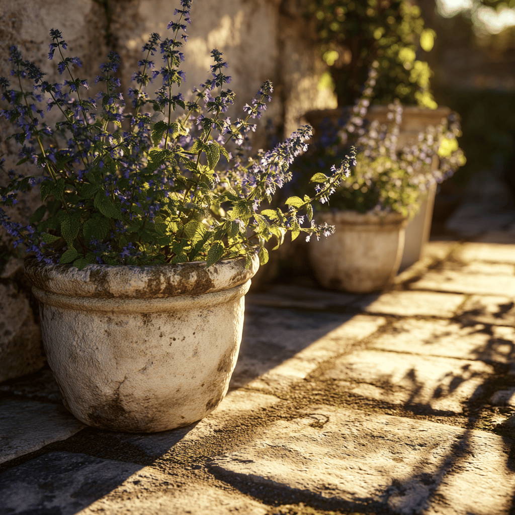 Nepeta v nádobách – jak pěstovat šantu na balkoně a terase