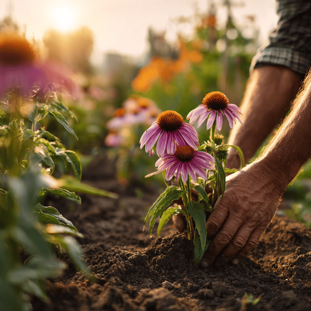 Výsadba echinacey – půda, stanoviště a správný postup