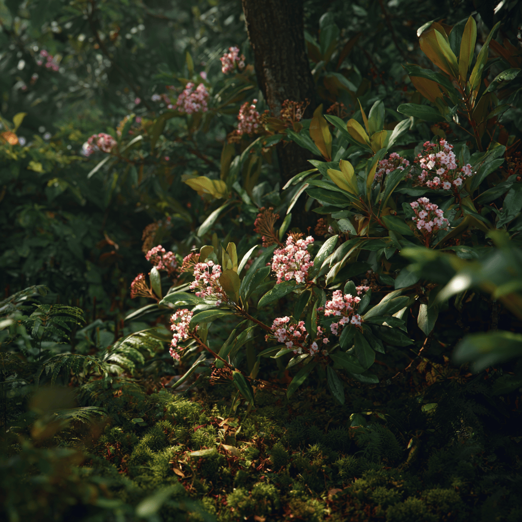 Využití skimie (Skimmia) v zahradní architektuře – kombinace, podrosty a nádoby