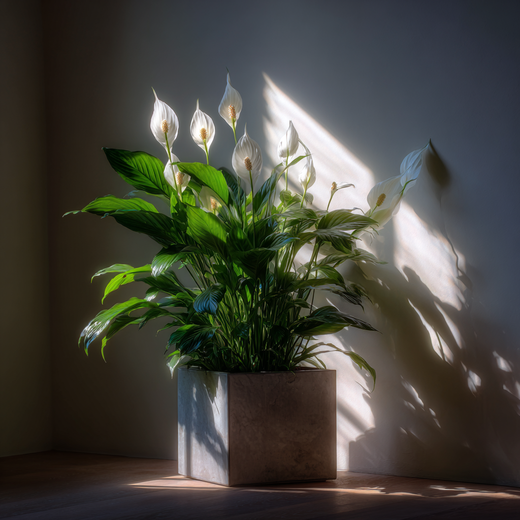 Spathiphyllum – zálivka, vzdušná vlhkost a správný režim péče