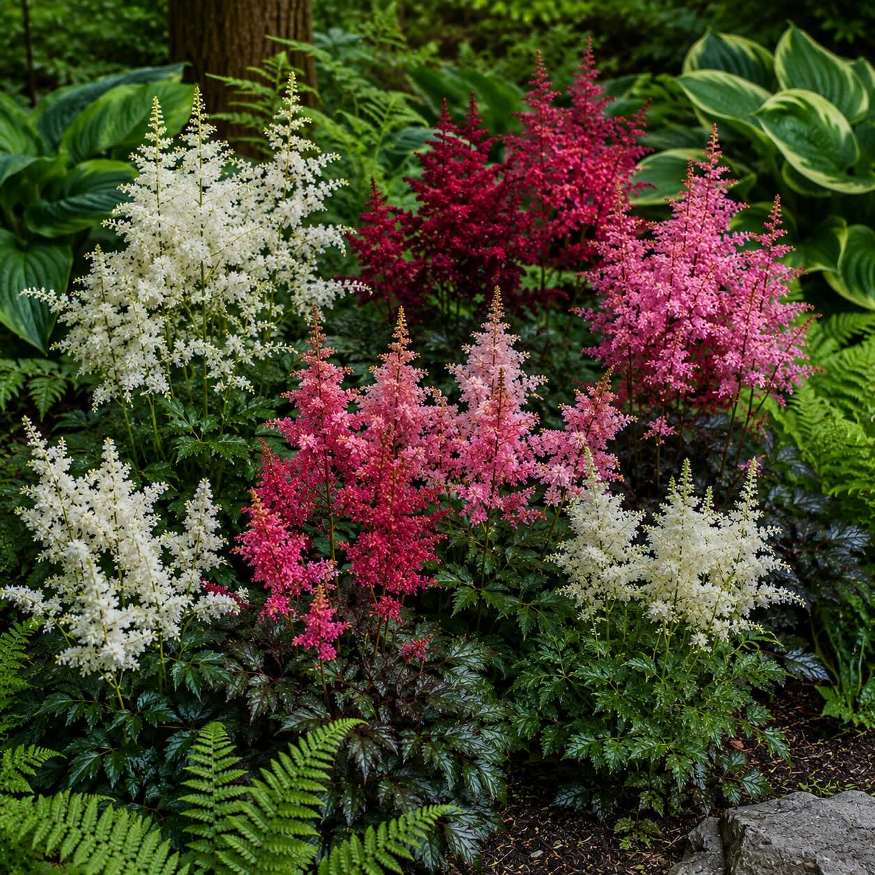 Druhy čechravy (Astilbe) – nejznámější druhy a rozdíly v kvetení