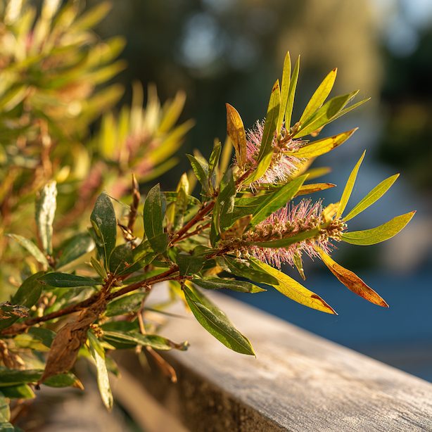 Problémy štětkovce (Callistemon) – proč nekvete, žloutne nebo opadává