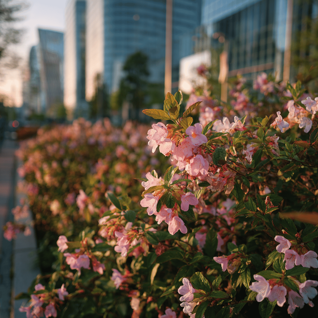 Vajgélie (Weigela) v zahradní architektuře