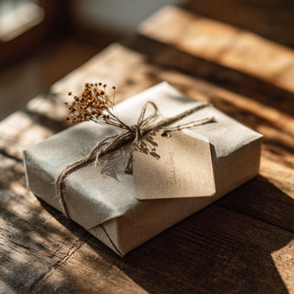 Přírodní jmenovky a drobné ozdoby z papíru a větviček