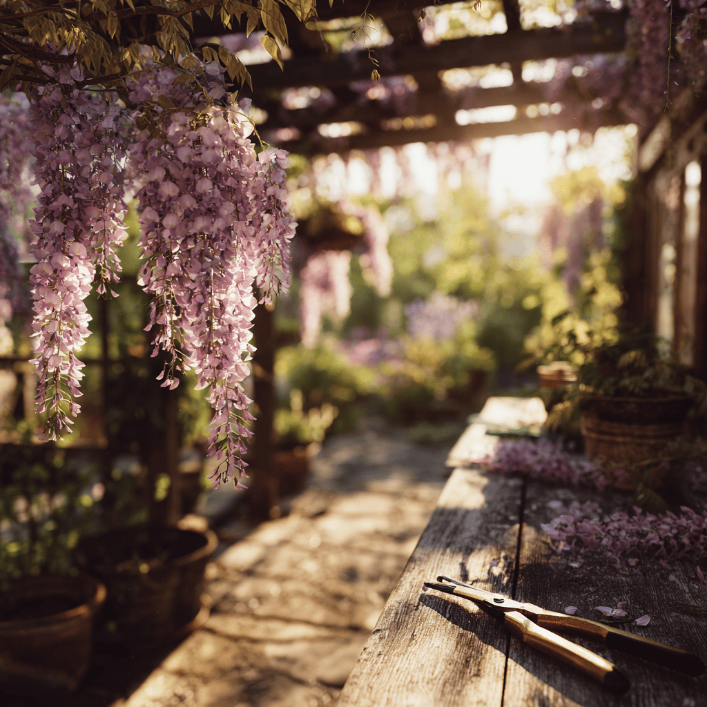 Řez vistárie (Wisteria) po odkvětu i v zimě – správný postup pro bohaté kvetení