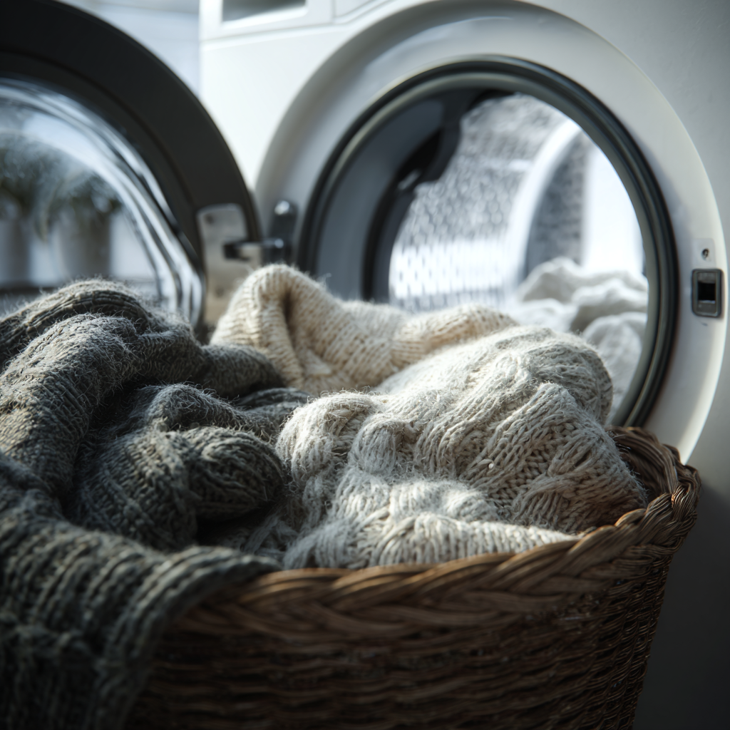 Šetrné praní zimního oblečení: vlna, fleece, pleteniny a péřovky krok za krokem