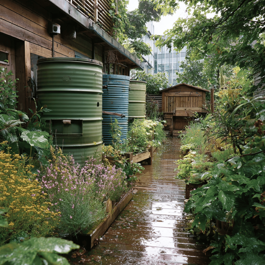 Zadržování dešťové vody – sudy, jímky a vsaky v přirozené zahradě